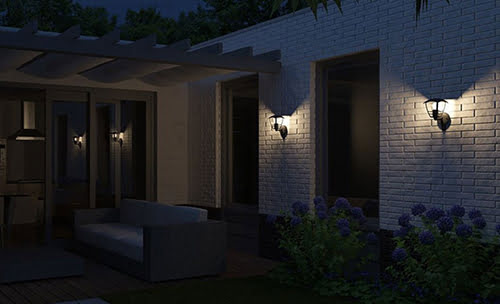 Osvetlenie záhrady v jesennom a zimnom období