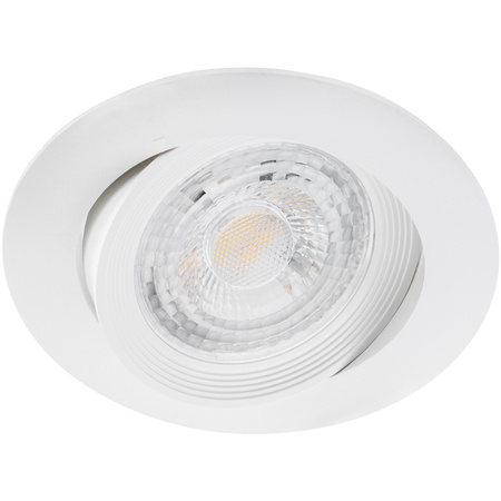 Sada halogénového svietidla VENTUS White Round + LED žiarovka GU10 6W teplá biela 120° Lumiled