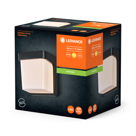Vonkajšia záhradná lampa LED nástenná lampa 11W 550lm 3000K IP65 Endura Ledvance Grey