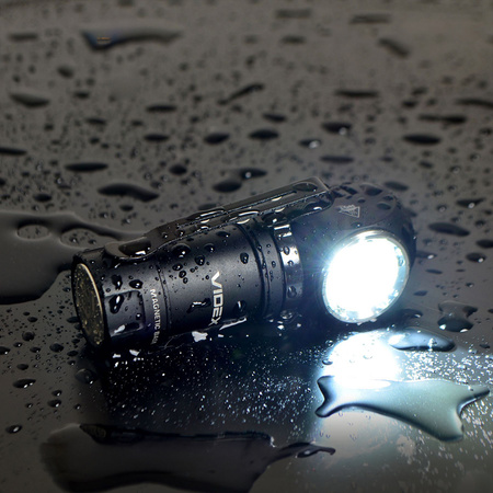 Nabíjateľná LED hlavová baterka 10W 600lm 4 režimy USB-C Vodotesné IP68 Videx