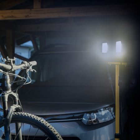 LED reflektor 2x 100W Pracovná LED lampa Stavebný statív 6500K