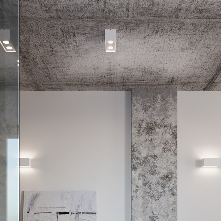 Nástenné svietidlo Nástenné svietidlo hore dole 2x G9 Obdĺžnikové biele Moderné Quad Sollux