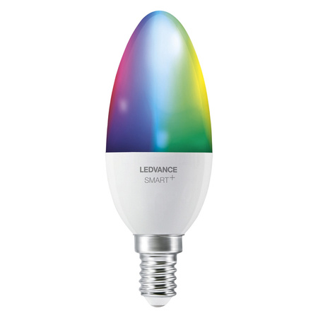 LED sviečka E14 4,9W = 40W 470lm CCT RGB Stmievateľná žiarovka Ledvance SMART+ WiFi