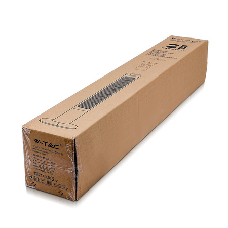 Ventilátor vežový 55W LED s ukazovateľom teploty a diaľkovým ovládaním 120 cm VT-5546 V-TAC