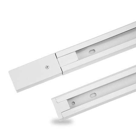 Biela jednofázová hliníková prípojnica pre reflektory 100cm LUMILED