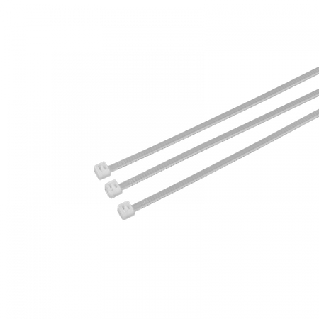 Káblové pásky 2,5x200 mm Biele TRACKS Zipsové pásky OK-25200W .MORE 100 ks.