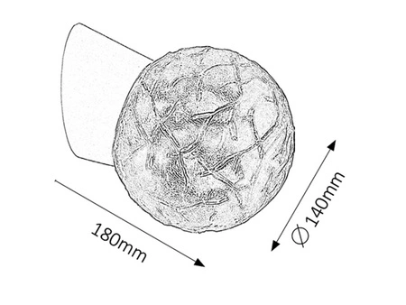 Nástenné svietidlo LED E27 White Classic Grace 2432 Rabalux