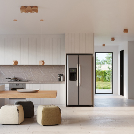 Nástenné svietidlo Nástenné svietidlo G9 Geometric Brown Scandinavian Woody Sollux