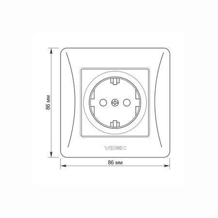 Kontaktná 16A zásuvka pod omietku biela BINERA VIDEX