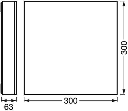 LED bezrámový povrchový panel 21W 850lm CCT stmievateľný 30cm biely SMART+ WiFi bezrámový Ledvance