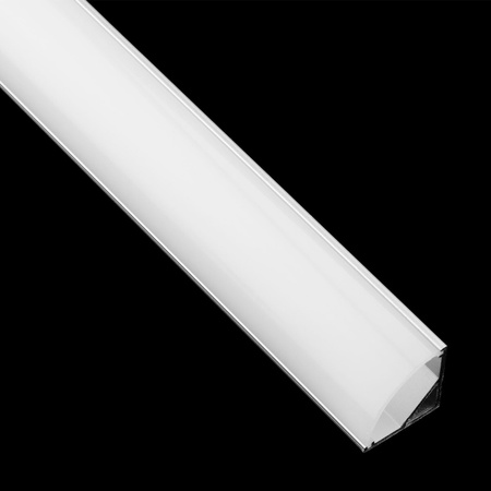 Hliníkový rohový profil pre LED KM55 Silver Povrchová montáž 2m