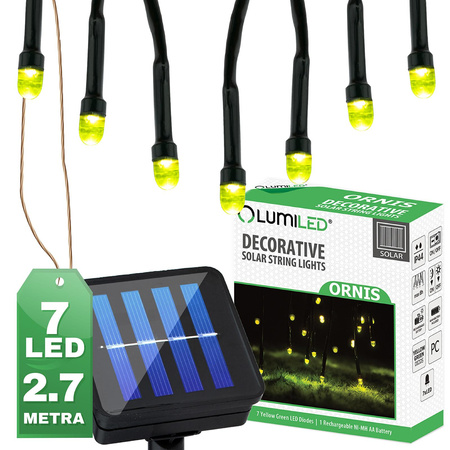 ORNIS LUMILED Solar Garden Garland 7x LED dekoratívne svetlíky