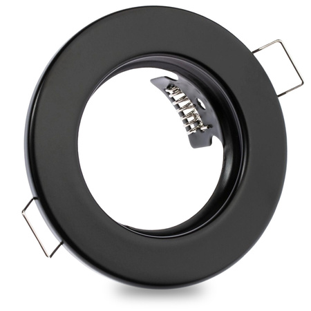 ARDALI Čierny plech MR16 GU10 kruhové svietidlo HALOGEN na zapustenú montáž