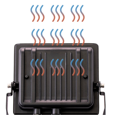 LED reflektor ZUNA2 50W 4500lm 4000K IP65 Black LUMILED