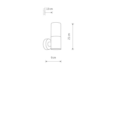 Vonkajšia záhradná lampa E27 čierna vodotesná IP44 Moderná nástenná lampa IDA 11371 Nowodvorski
