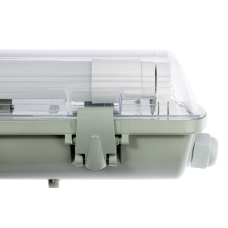 Ohňovzdorné svietidlo 120cm 2x T8 G13 IP65 + LED žiarivky 18W 6500K Lumiled