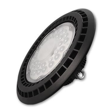 LED High Bay priemyselné závesné svietidlo 200W 5000K studené 90° stmievateľné čierne IP65 Masterled