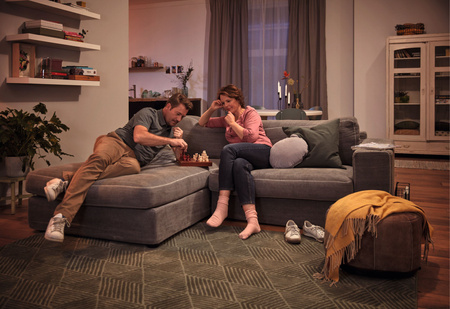 Reflektorové stropné svietidlo 2x GU10 White Paisley Philips