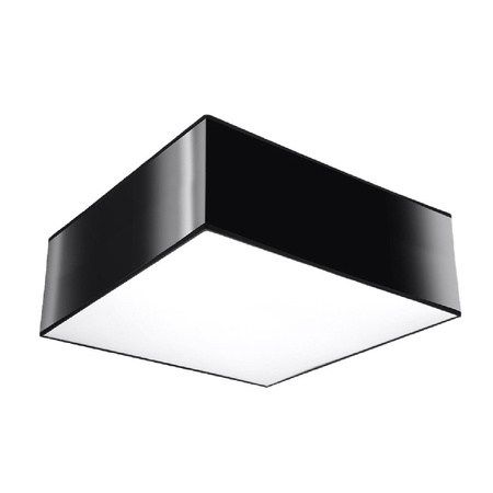 Stropné svietidlo Plafond E27 Square Black Minimalist Horus Sollux