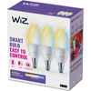 3x LED žiarovka E14 sviečka C37 4,9W = 40W 470lm 2700-6500K TW Smart SMART WiFi Bluetooth App WiZ