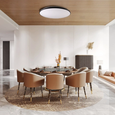 Stropné svietidlo LED Plafond 80W 9200lm CCT 120° biela čierna stmievateľná Pilot Kern Sanico Goldlux