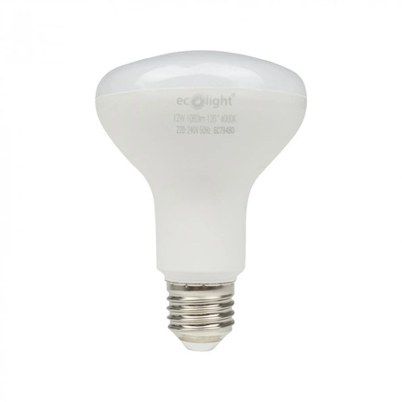 LED žiarovka reflektor R80 E27 12W 1080lm 4000K neutrálna biela Ecolight