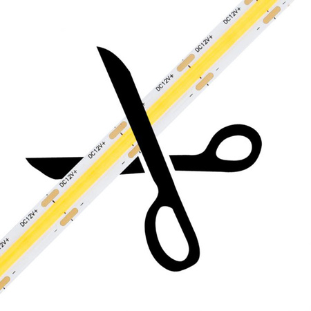 LED pásik COB 7W/m 630lm/m 320LED/m 12V 3000K teplá biela IP20 Roll 5m Ecolight