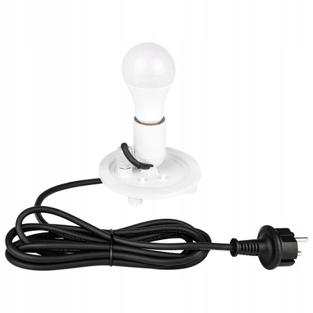 LED záhradné svietidlo poháňané okrasnou guľou E27 biela IP44 35cm Masterled