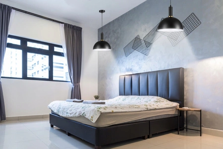 Masterled E27 čierna biela meď Koko stropné závesné svietidlo