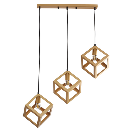 Dekoratívne závesné stropné svietidlo 3x E27 zlaté Švédsko Sanico Goldlux