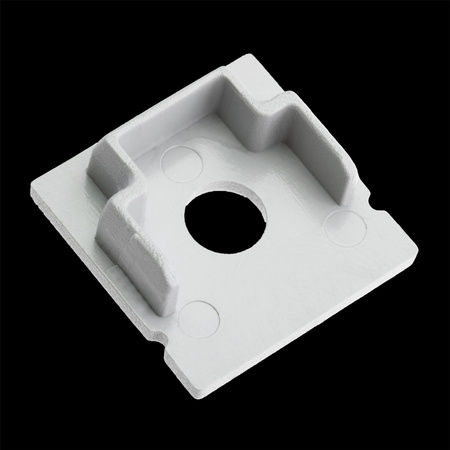 Krytka pre povrchovú montáž profilu KM38 s otvorom sivý plast