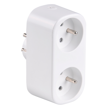 Dvojzásuvka s vypínačom 16A 3680W SMART WiFi Sanico Goldlux