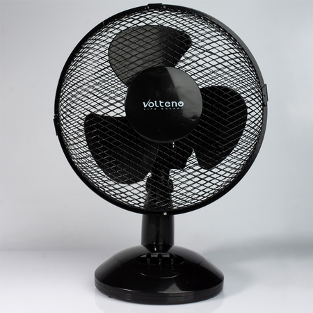 Stolný ventilátor Cirkulácia vzduchu Stojanový veterný ventilátor 37cm 21W čierny