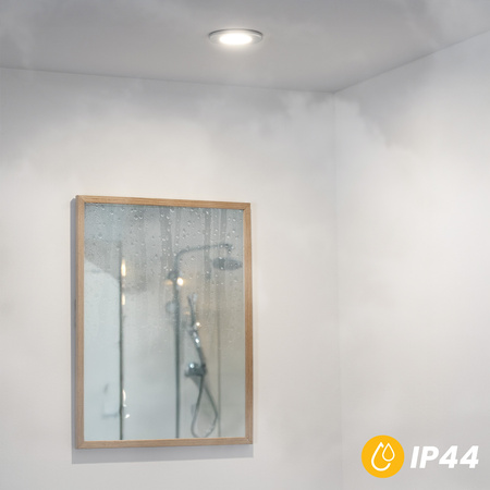 LED MR16 Kruhové chrómové svietidlo AQUS Lumiled Flush Mount Halogenové svietidlo