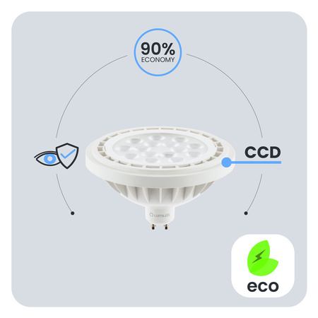 LED žiarovka GU10 reflektor ES111 10W = 75W 1055lm 4000K neutrálna biela 38° LUMILED