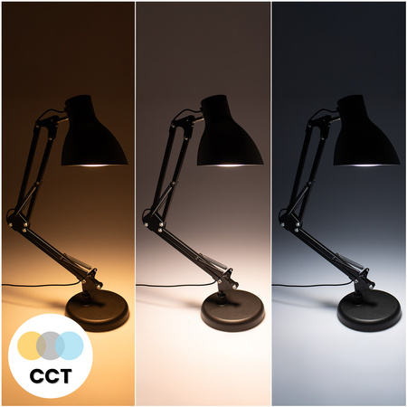 LED 7W CCT stmievateľná stolová lampa Marti Black Lumiled