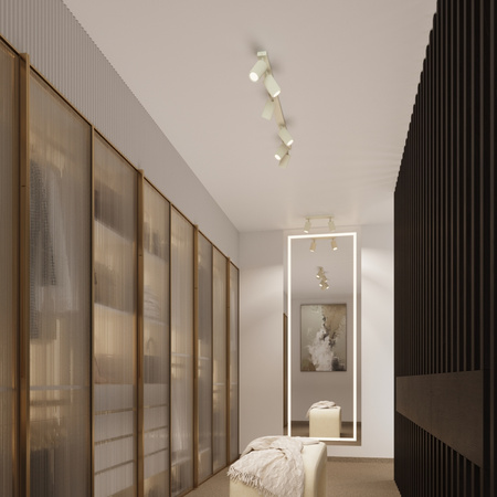 Plafónové stropné svietidlo Tuba Spot 3x GU10 Beige Carbon Deep Space SL.1601 Sollux