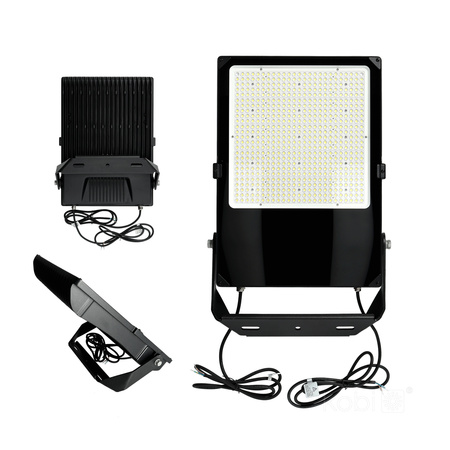 Vonkajšie LED svetlomety Záhrada 500W 77500lm 4000K neutrálna biela stmievateľné 60° IP66 IK08 Čierna US Kobi