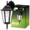 Záhradné vonkajšie svietidlo E27 čierne BELLIS LUMILED