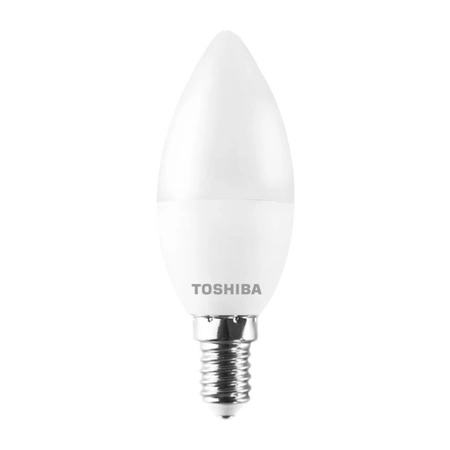 3x LED žiarovka E14 C37 4,7W = 40W 470lm 4000K neutrálna biela 220° Mliečna TOSHIBA