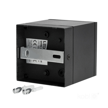 Vonkajšie bodové svetlo GU10 čierne IP54 Querk Kobi