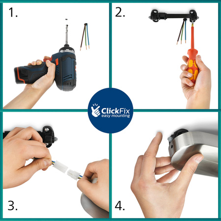 Reflektorové stropné svietidlo 4x E14 LED Black Sleet Philips