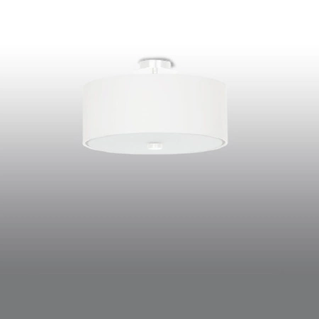 Stropná plafónová lampa 3x E27 Geometrická biela Minimalistická stupnica Sollux