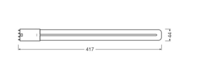 LED žiarivka 2G11 18W = 36W 2300lm 4000K neutrálna biela Dulux L HF & AC Ledvance