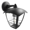 Záhradné nástenné svietidlo Vonkajšia lampa E27 IP44 Black Creek Philips