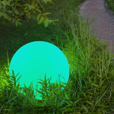 RGB 40cm 3000K Ground Led Solar Garden Ball + diaľkové ovládanie