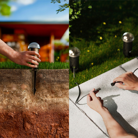 3x LED 30cm vonkajšia lampa PIPE 1,5W 180lm 2700K Edwina Philips