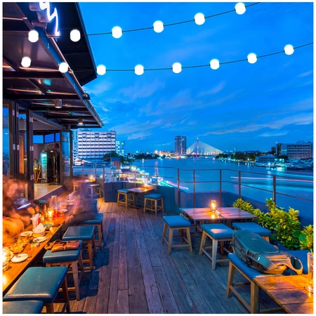 Záhradná vonkajšia svetelná reťaz Girland 10W 700lm 2500K, teplá biela 10x LED biela IP67 7,7m Venezia Kobi