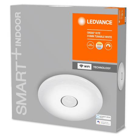 LED stropné svietidlopovrchovou montážou 34W 2400lm CCT stmievateľné okrúhle biele SMART+ WiFi Kite Ledvance