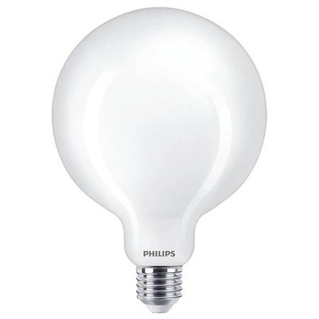 LED žiarovka E27 Sphere G120 8,5W = 75W 1055lm 2700K teplá biela FILAMENT LED Classic Philips